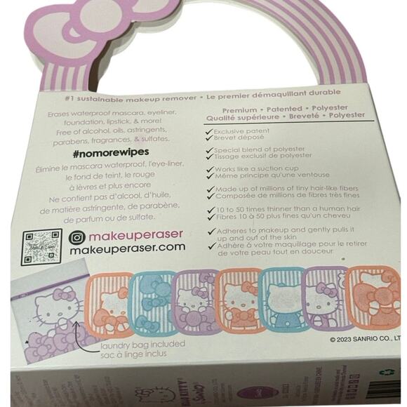 NIB Hello Kitty Makeup Eraser Full 4-Piece Set Sanrio Collab 7-Day Sets - Picture 7 of 16
